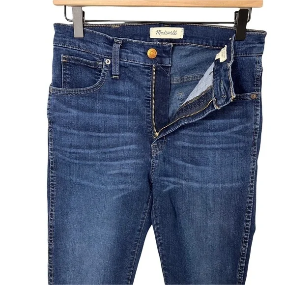 Madewell Jeans 10” High Rise Skinny Jeans Dark Wash Size 27 Style F4684 - Picture 6 of 12